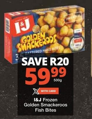 Checkers I&J Frozen Golden Smackeroos Fish Bites offer