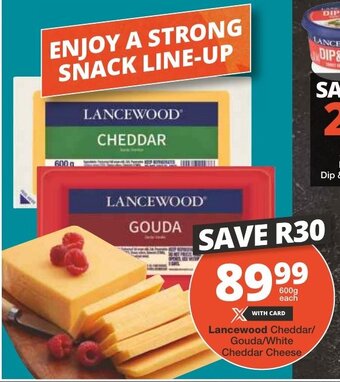 Checkers Lancewood Cheddar/ Gouda/White Cheddar Cheese offer