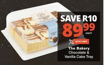 Checkers The Bakery Chocolate & Vanilla Cake Tray offer