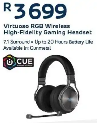 Computer Mania Virtuoso RGB wireless High-Fidelity Gaming Headset CUE offer