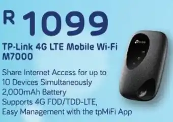 Computer Mania TP-Link 4G LTE Mobile Wi-Fi M7000 offer