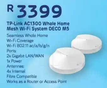 Computer Mania Tp-Link AC1300 Whole Home Mesh Wi-Fi System DECO M5 offer