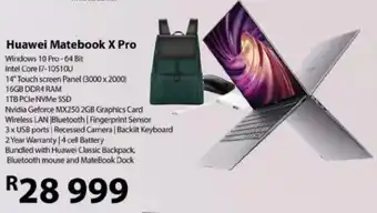 Computer Mania Huawei Matebook X Pro offer