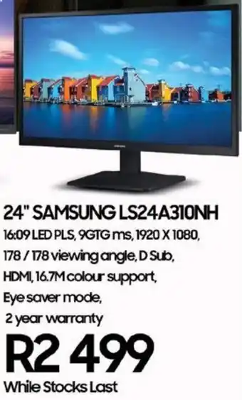 Computer Mania Samsung LS24A310NH 24" offer
