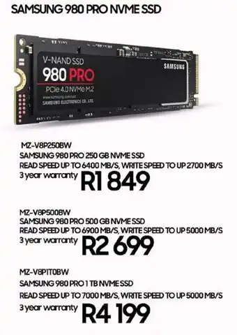 Computer Mania Samsung 980 Pro NVME SSD MZ-V8P250BW offer