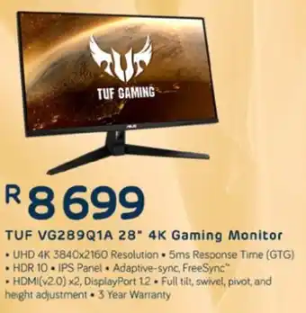 Computer Mania TUF VG289Q1A 28" 4K Gaming Monitor offer