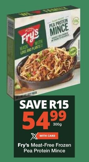 Checkers Fry's Meat-Free Frozen Pea Protein Mince offer