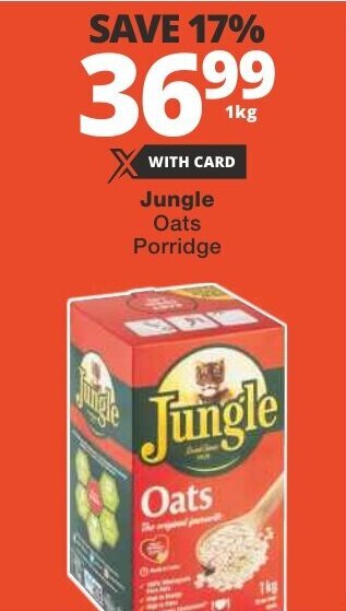Checkers Jungle Oats Porridge offer