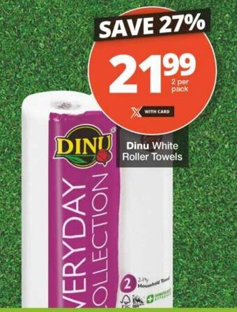 Checkers Dinu White Roller Towels offer
