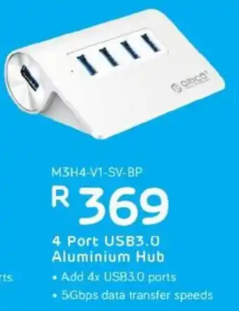 Computer Mania 4 Port USB3.0 Aluminium Hub offer