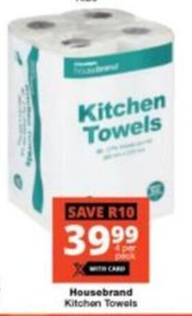Checkers Housebrand Kitchen Towels offer