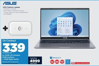 HiFi Corp ASUS X515 Celeron Laptop offer