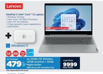 HiFi Corp Lenovo IdeaPad 3 Intel Core i5 Laptop offer