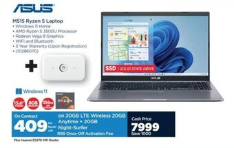 HiFi Corp ASUS M515 Ryzen 5 Laptop offer
