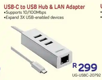 Computer Mania USB-C to USB Hub & Lan Adapter offer