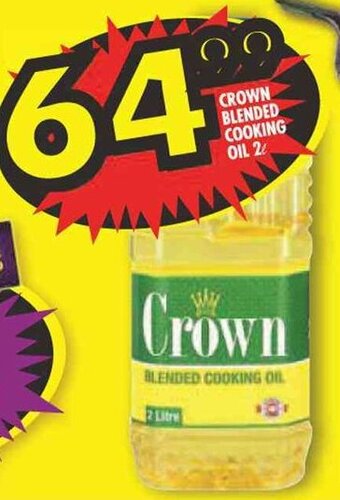 Shoprite CROWN BLENDED COOKING OIL 2L offer