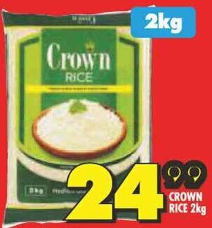 Shoprite CROWN RICE 2kg offer