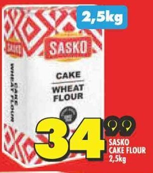 Shoprite SASKO CAKE FLOUR 2,5kg offer