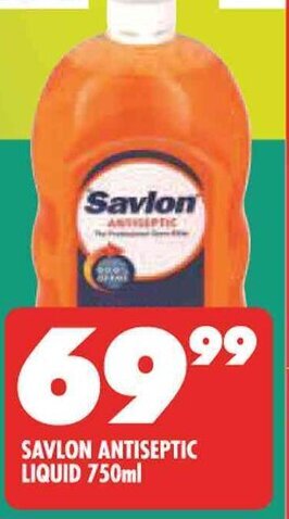 Shoprite SAVLON ANTISEPTIC LIQUID 750ml offer