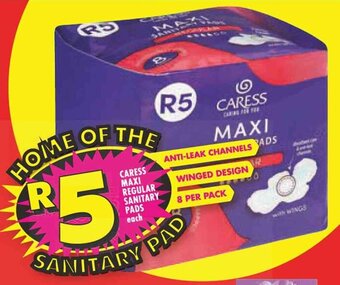 Shoprite CARESS MAXI REGULAR SANITARY PADS each offer