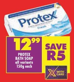 Shoprite PROTEX BATH SOAP all variants 150g each offer