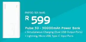 Pilse 30 - 30000mAh Power Bank