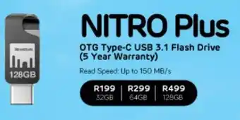 Computer Mania Nitro Plus OTG Type-C USB 3.1 Flash Drive 128GB offer