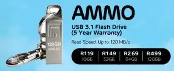 Computer Mania AMMO USB 3.1 Flash Drive 16GB offer