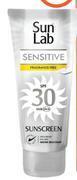 Dis-Chem Sun lab water resistant sensitive sunscreen spf30-150ml offer