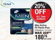 Dis-Chem Tena men active fit pants plus 9 medium-per pack offer
