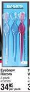 Dis-Chem Basics beauty eyebrow razors 3 pack-per pack offer