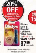 Dis-Chem Blistex dct & regular lip balm value pack 7g plus 3.7g-per pack offer