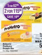 Dis-Chem Bokomo pronutro protein bar assorted-for 1 x 5 x 35g offer