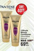 Dis-Chem Pantene 3 minute miracle conditioner assorted-200ml/300ml each offer