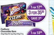 Dis-Chem Cadbury chocolate bars 40g/48g/48.5g/36g/39g/37g-for 1 offer