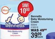 Dis-Chem Bennetts baby moisturising cream-500ml each offer