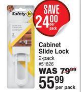 Safety 1st cabinet slide lock 2 pack-per pack