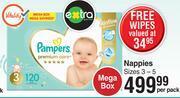 Pampers nappies mega box (sizes 3-5)-per pack