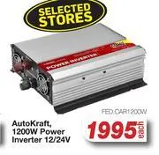 Auto kraft 1200w power inverter 12/24v fed.car1200w-each