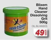 AutoZone Blixem hand cleaner dissolving grit oil.blhand05-500g each offer
