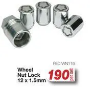 AutoZone Wheel nut lock 12 x 1.5mm fed.wn116-per set offer