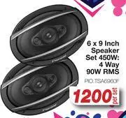 AutoZone Pioneer 6 x 9 inch speaker set pio.tsa6960f-per set offer