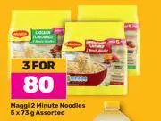 Maggi 2 minute noodles assorted-for 3 x 5 x 73g
