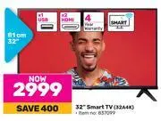 Game Hisense 32 (81cm) smart tv 32a4k offer