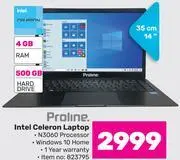 Game Proline intel celeron laptop offer
