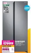 Game Samsung 647l side by side fridge freezer offer