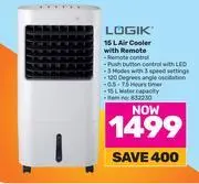 Game Logik 15l air cooler with remote offer