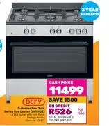 Game Defy 5 burner new york series gas cooker dgs902 offer