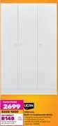 Game Ucan 1350mm built in cupboards white offer