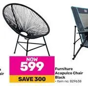 Game Furniture acapulco chair black offer